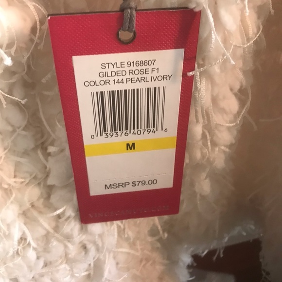 Vince Camuto Ivory Eyelash Pullover Sweater, Medium, NWT - Picture 3 of 4